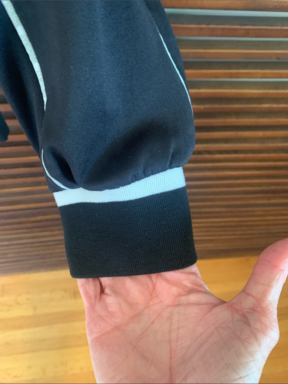 Gymshark Black Hoodie with White Trim - Picture 4 of 8
